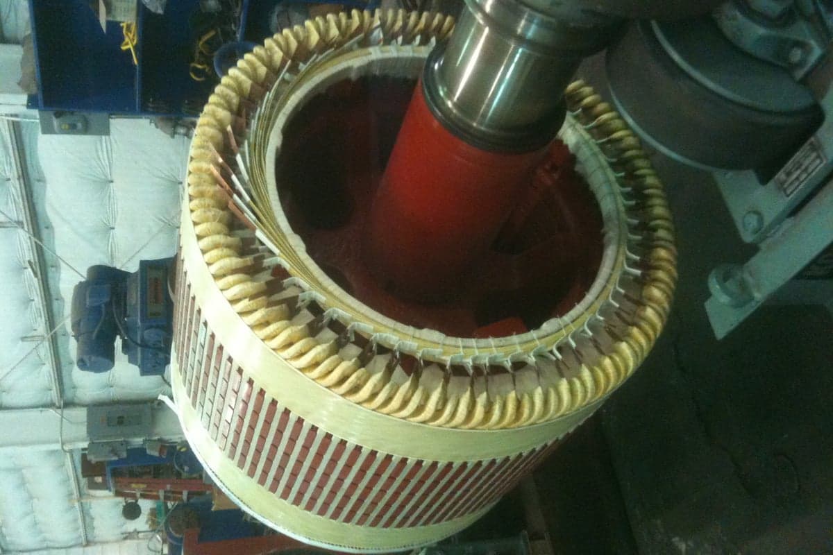 DC motor armature winding