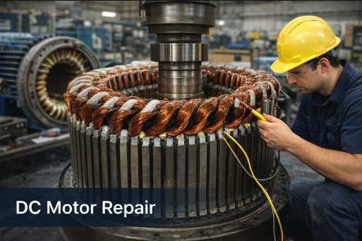 DC motor armature winding